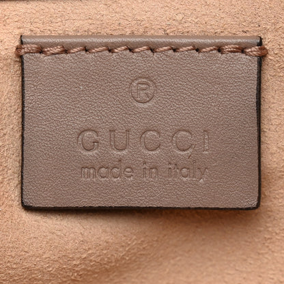 Gucci Calfskin Matelasse Super Mini GG Marmont Shoulder Bag Porcelain Rose 6 of 15