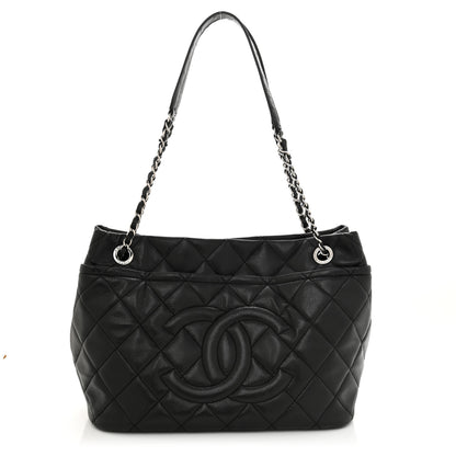 Chanel Caviar Quilted CC Timeless Soft Tote Black 1 of 15