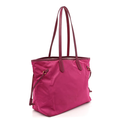 Prada Tessuto Nylon Saffiano Shopping Tote Ibisco 3 of 16