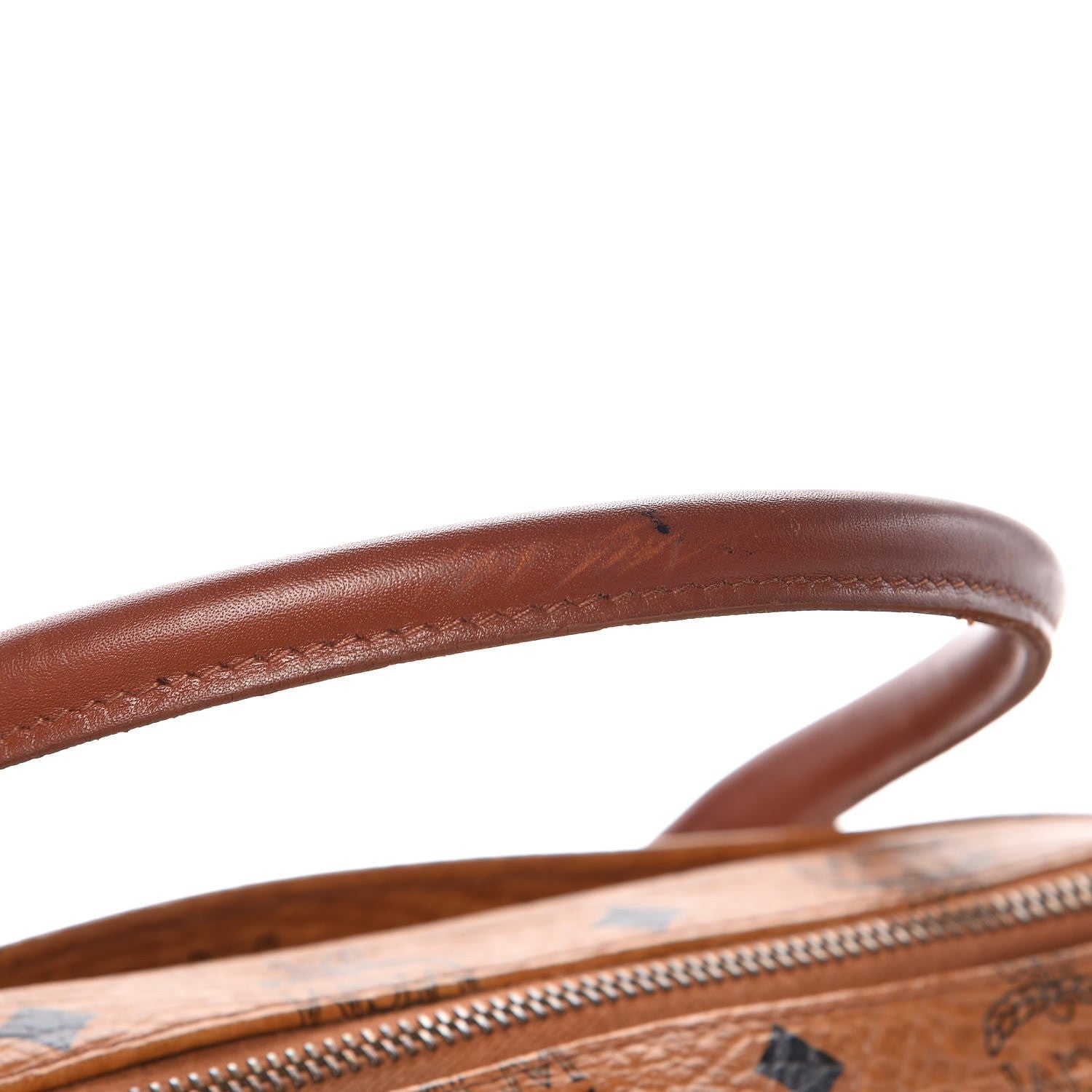 MCM Visetos Boston Bag Cognac 23 of 23