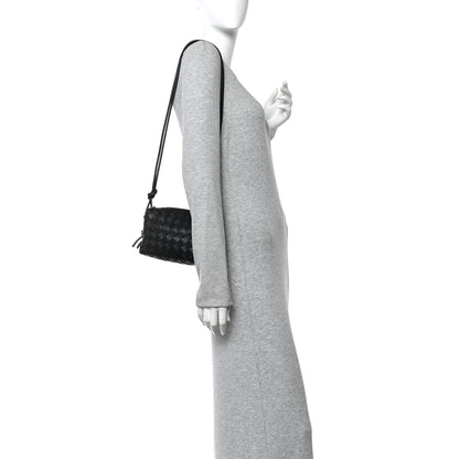 Bottega Veneta Nappa Intrecciato Mini Loop Camera Bag Black 2 of 9