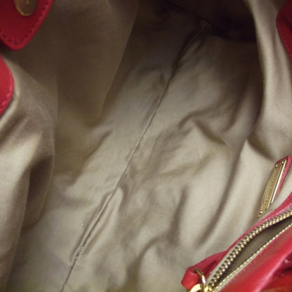 Miu Miu Vernice Patent Gathered Tote Rosso 8 of 12