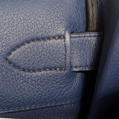 Hermes Taurillon Clemence JPG Birkin 42 Bleu Brighton 12 of 21