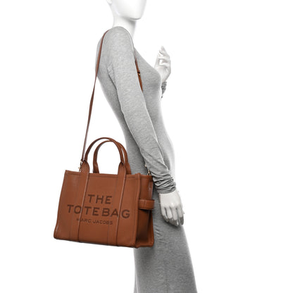 Marc Jacobs Grained Calfskin Medium The Tote Bag Argan Oil 2 of 10