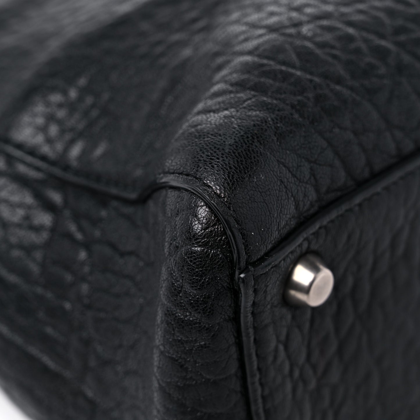 Canyon Grained Lambskin Large Lady Dior Black