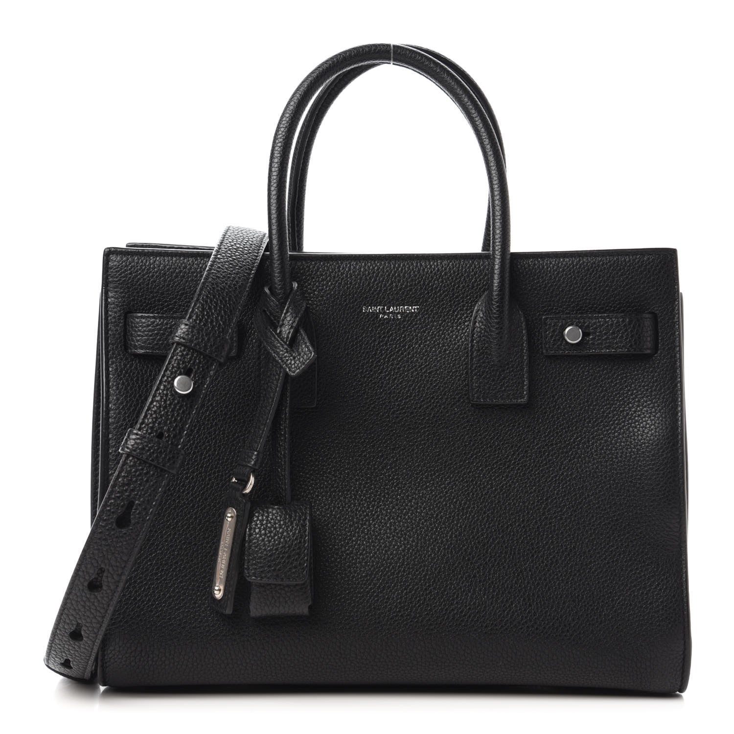 Saint Laurent Grained Calfskin Baby Sac De Jour Souple Black 1 of 10