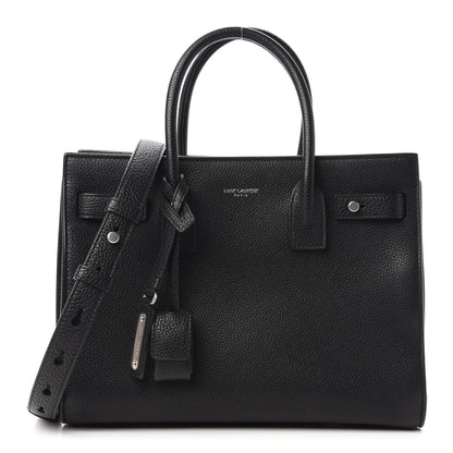 Saint Laurent Grained Calfskin Baby Sac De Jour Souple Black 1 of 10