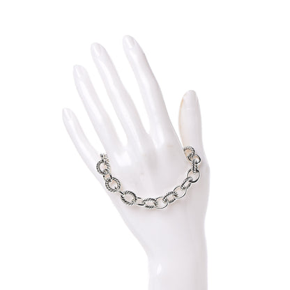 David Yurman Sterling Silver 10mm Medium Oval Link Bracelet 2 of 5