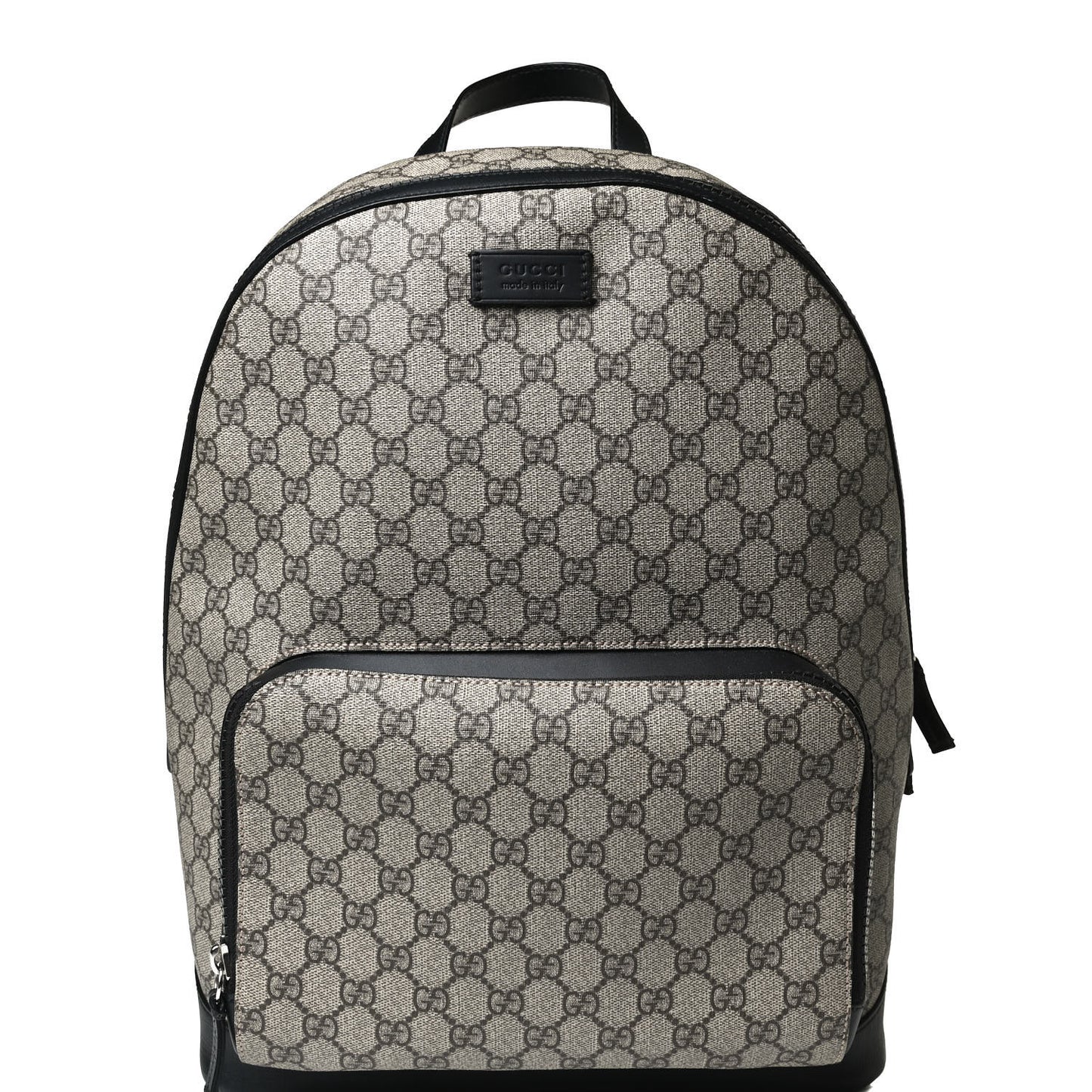 GG Supreme Monogram Medium Backpack Black