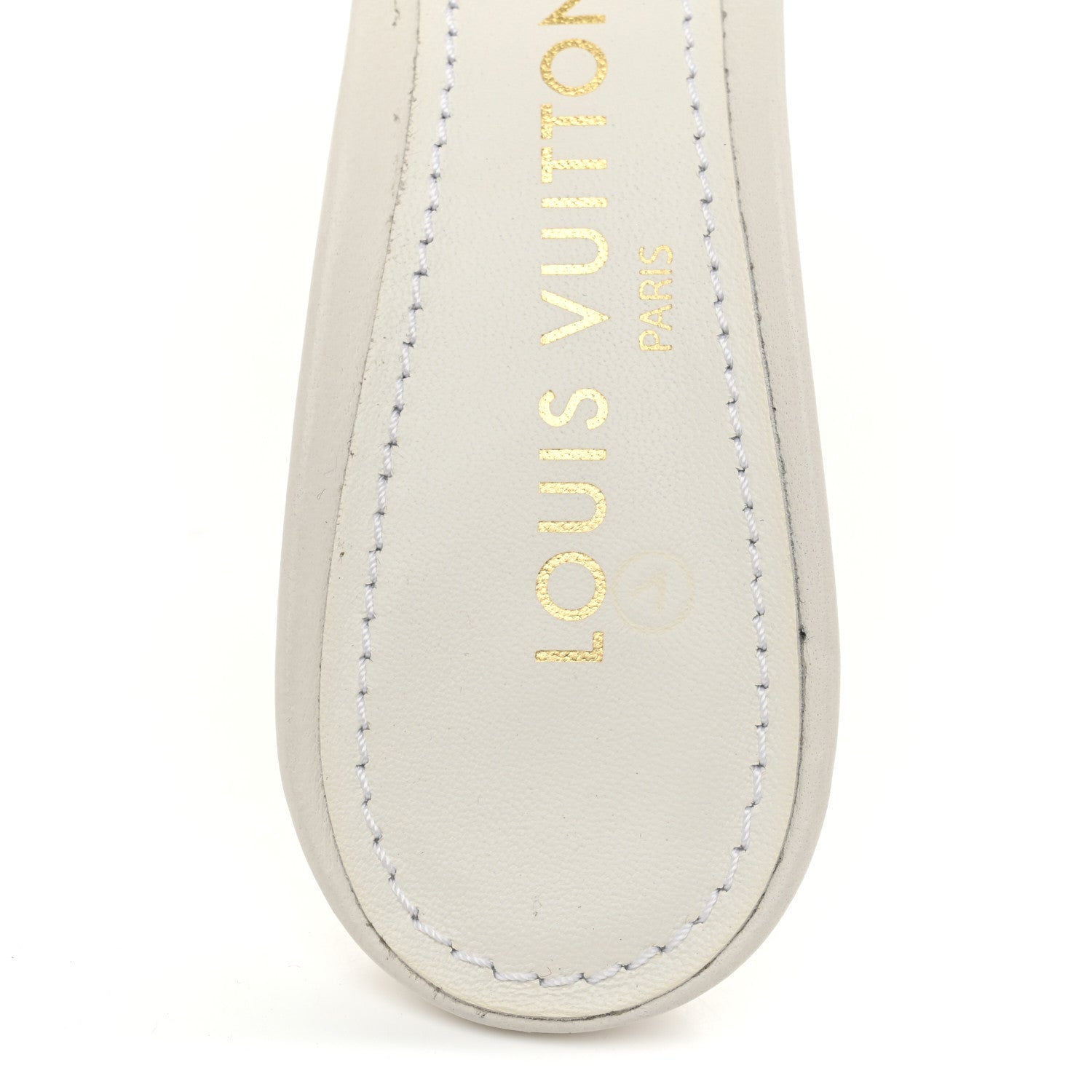 Louis Vuitton Lambskin Embossed Monogram By The Pool Revival High Heel Mules 38.5 White Blue Purple 10 of 10