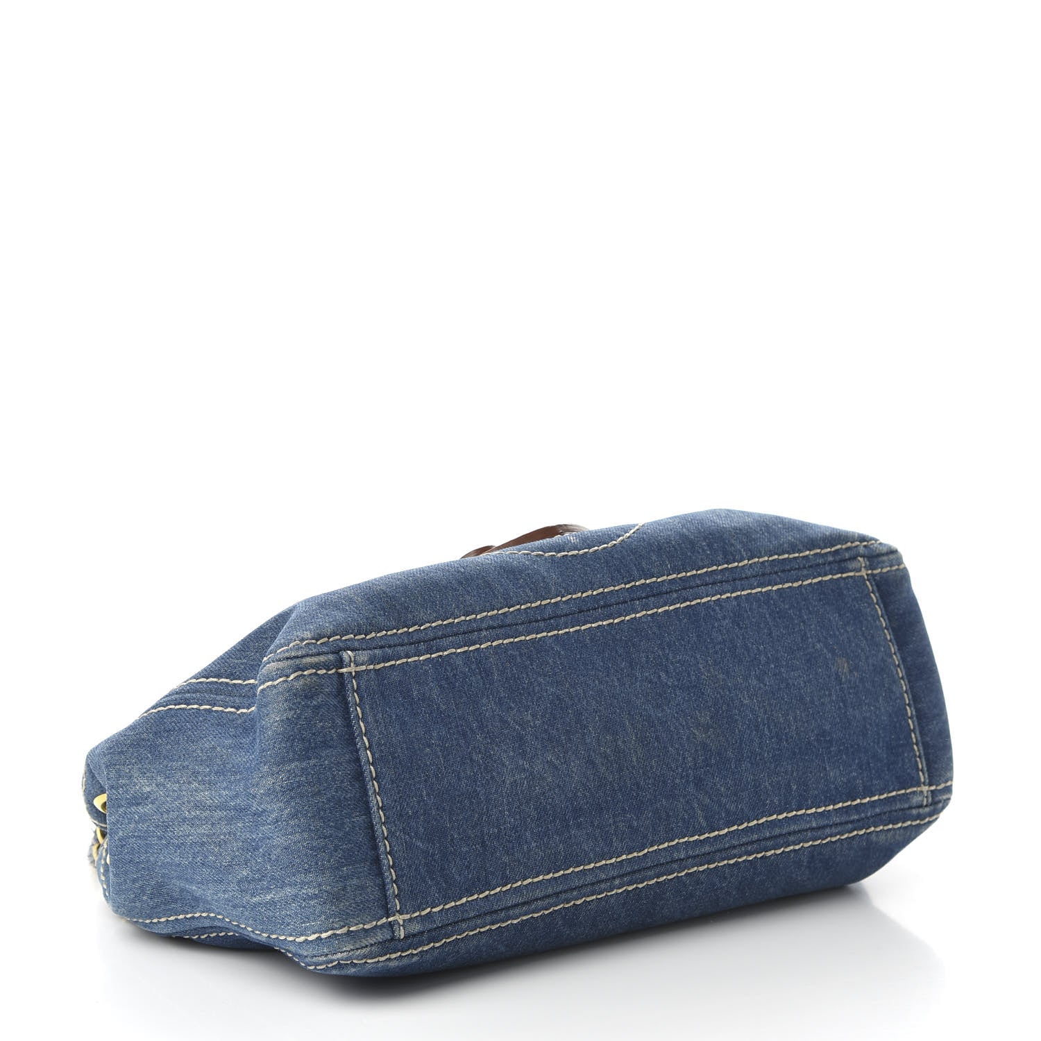 Prada Denim Shoulder Bag Avio 4 of 9