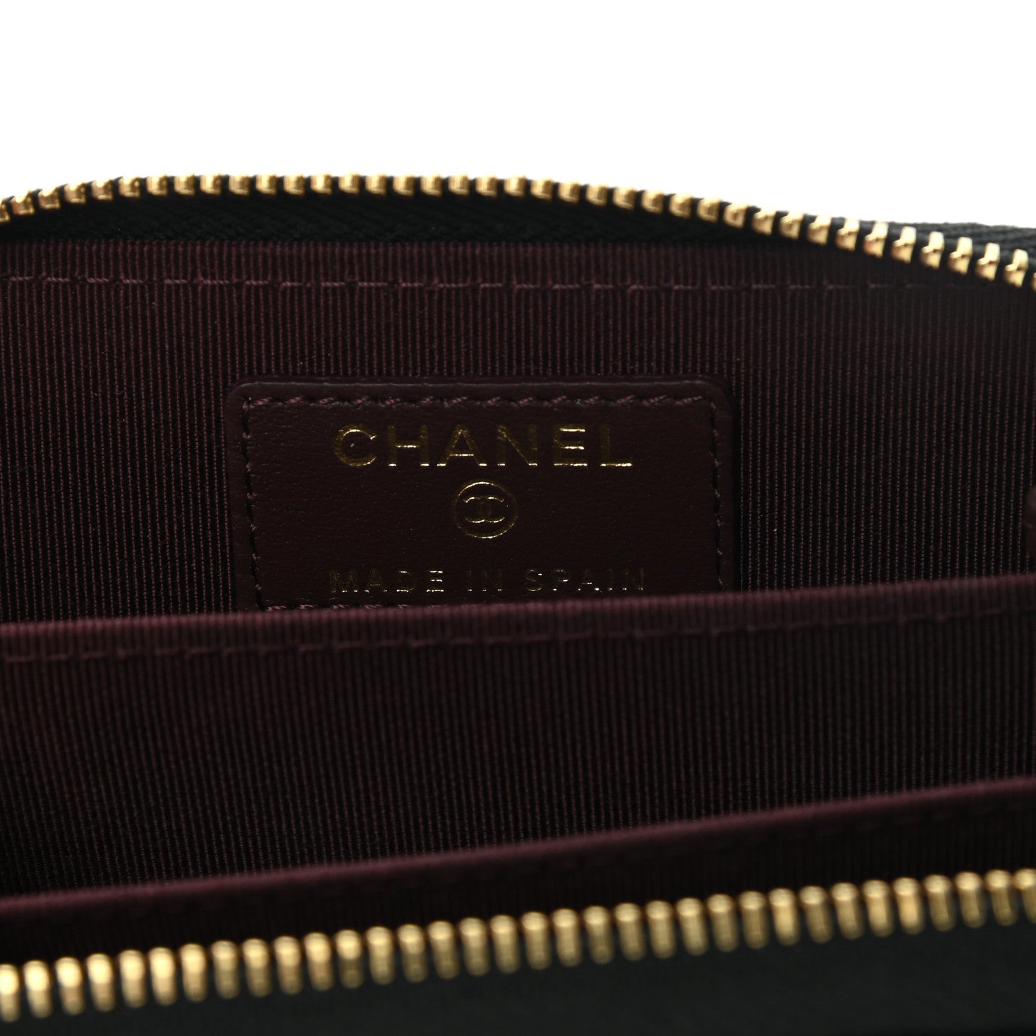 Chanel Caviar Quilted Zip Coin Purse Black 6 of 10