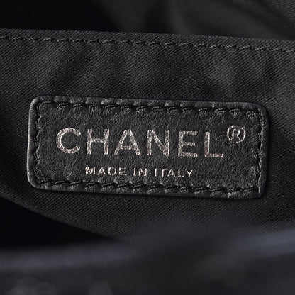 Chanel Tweed Faux Fur Patchwork Jumbo Single Flap Black 8 of 10