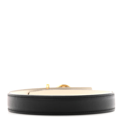 Hermes Swift Epsom 24mm Flot Belt 80 32 Black Craie 2 of 6