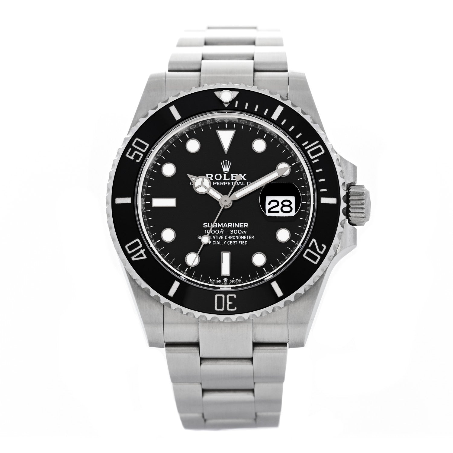 Rolex Stainless Steel 41mm Oyster Perpetual Submariner Date Watch Black 126610LN 1 of 5