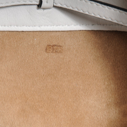 Celine Calfskin Seau Drawstring Tote White 5 of 9