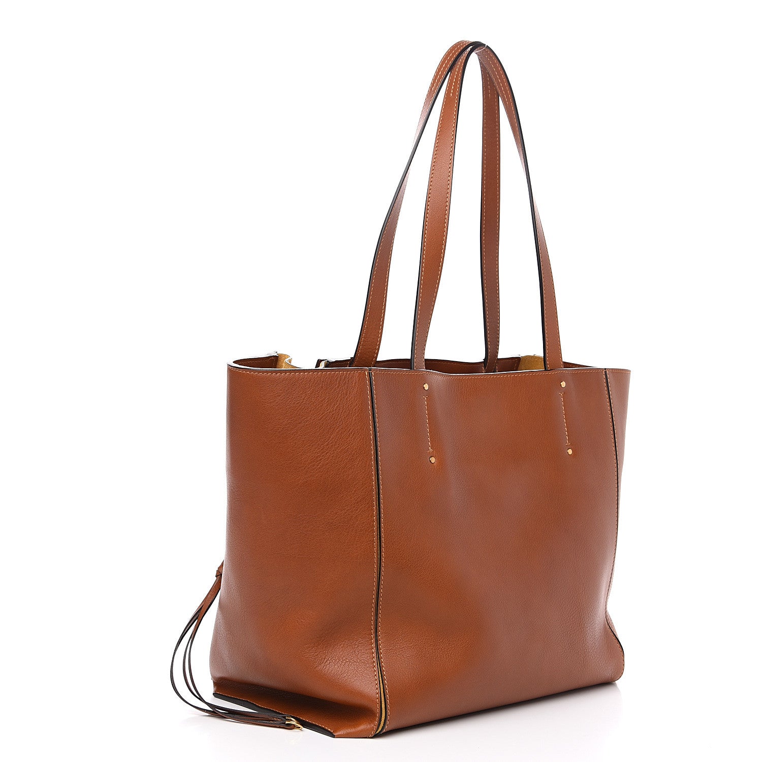 Chloe Smooth Calfskin Medium Milo Shopping Tote Caramel 2 of 10