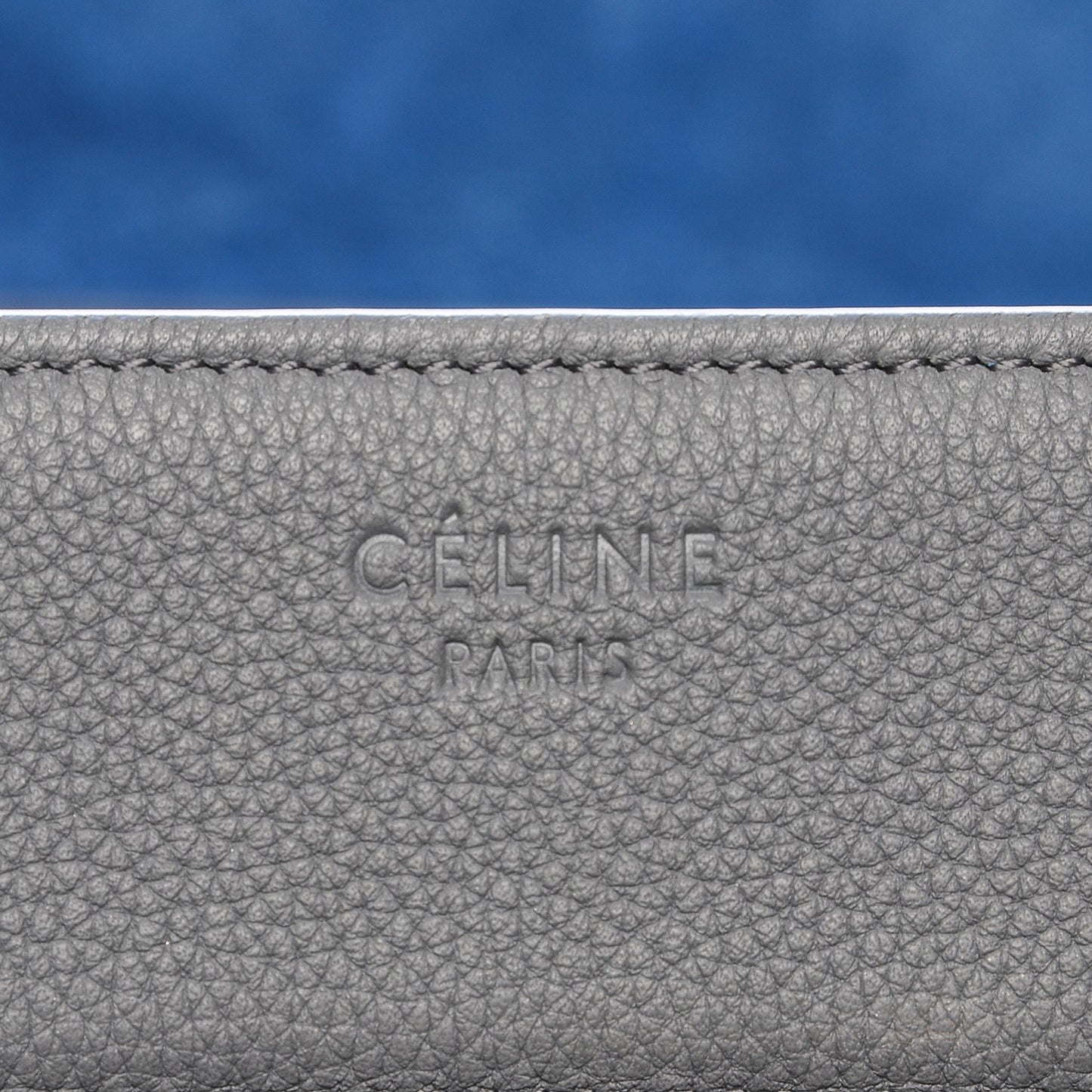 Baby Grained Calfskin Medium Phantom Luggage Kohl