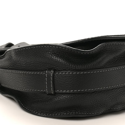 Chloe Grained Calfskin Medium Marcie Saddle Bag Black 8 of 9
