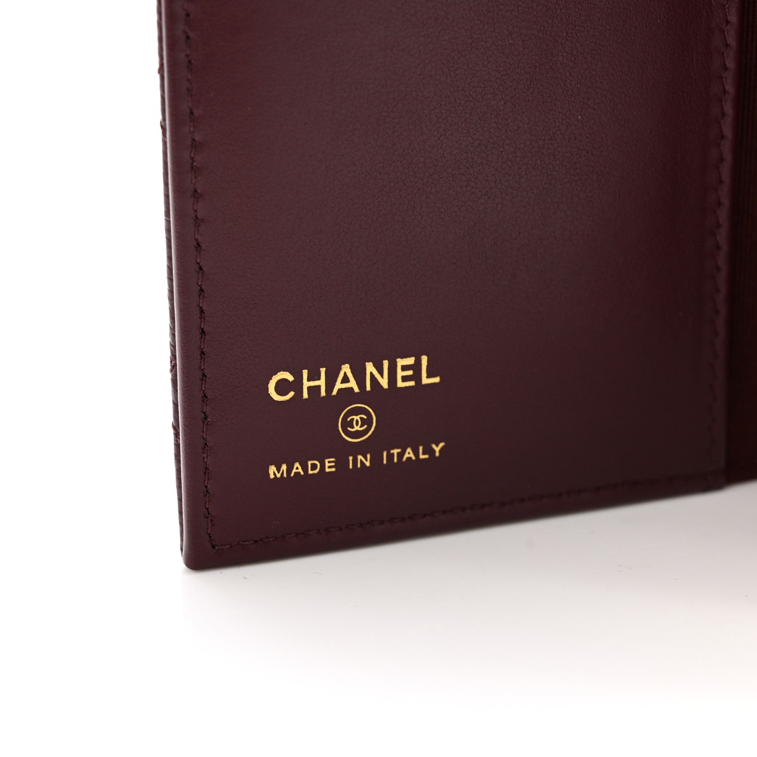 Chanel Caviar Quilted Passport Holder Dark Purple 6 of 9