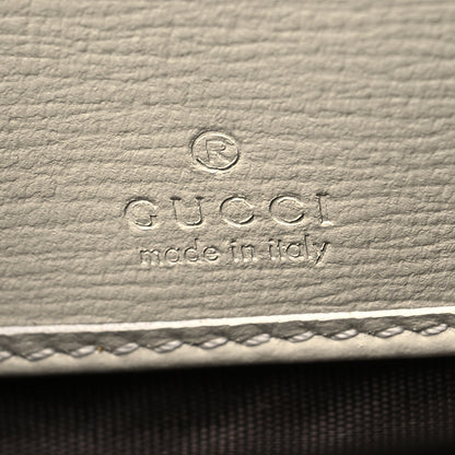 Gucci GG Supreme Monogram Azalea Calfskin Horsebit 1955 Zip Around Wallet Beige Ebony Mystic White 6 of 9