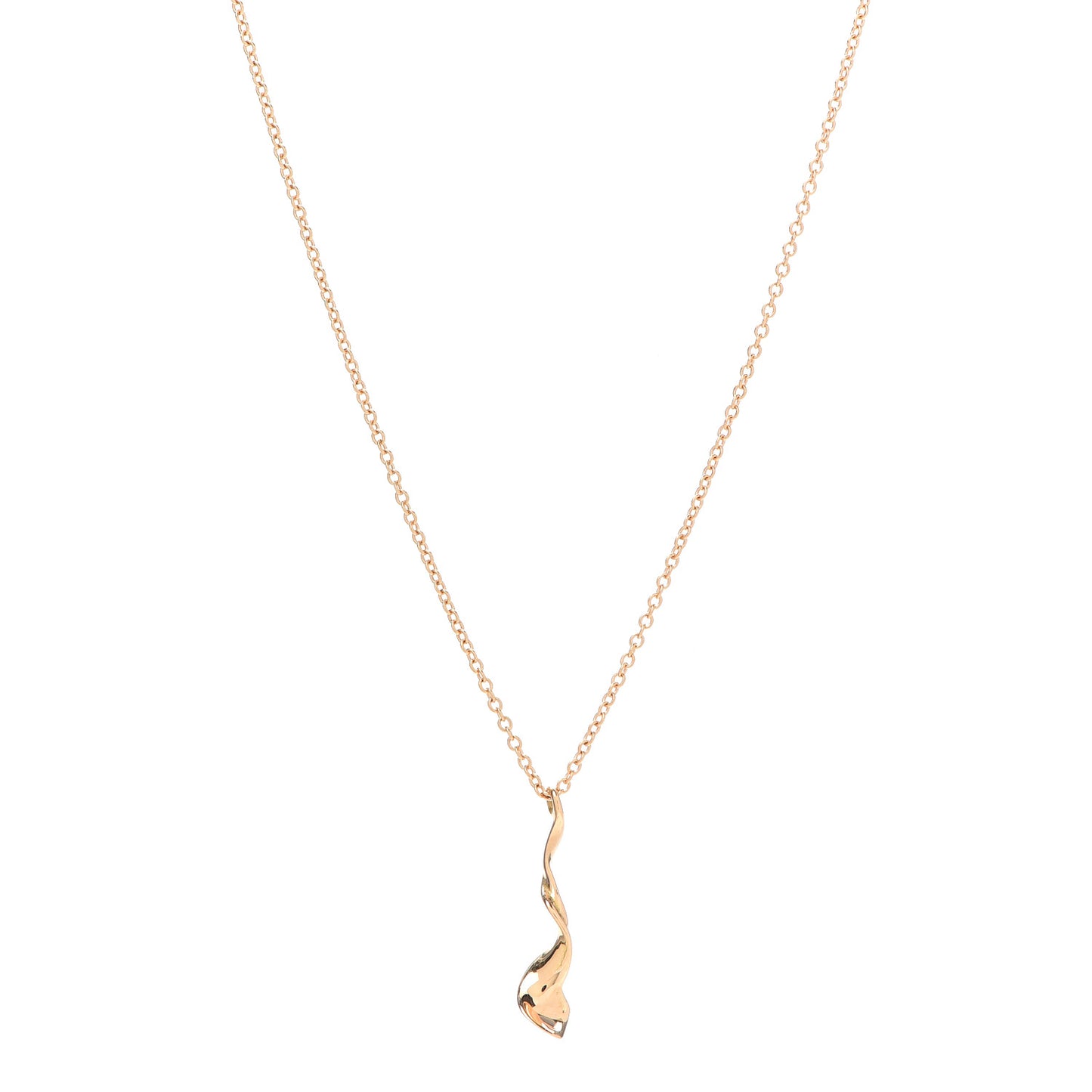 18K Rose Gold Frank Gehry Orchid Pendant Necklace