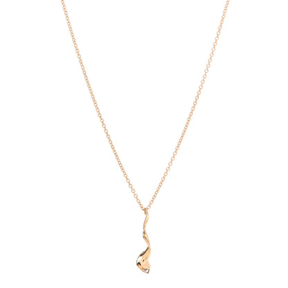 Tiffany 18K Rose Gold Frank Gehry Orchid Pendant Necklace 1 of 6