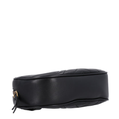 Gucci Calfskin Matelasse GG Marmont Belt Bag 75 30 85 34 Black 3 of 9