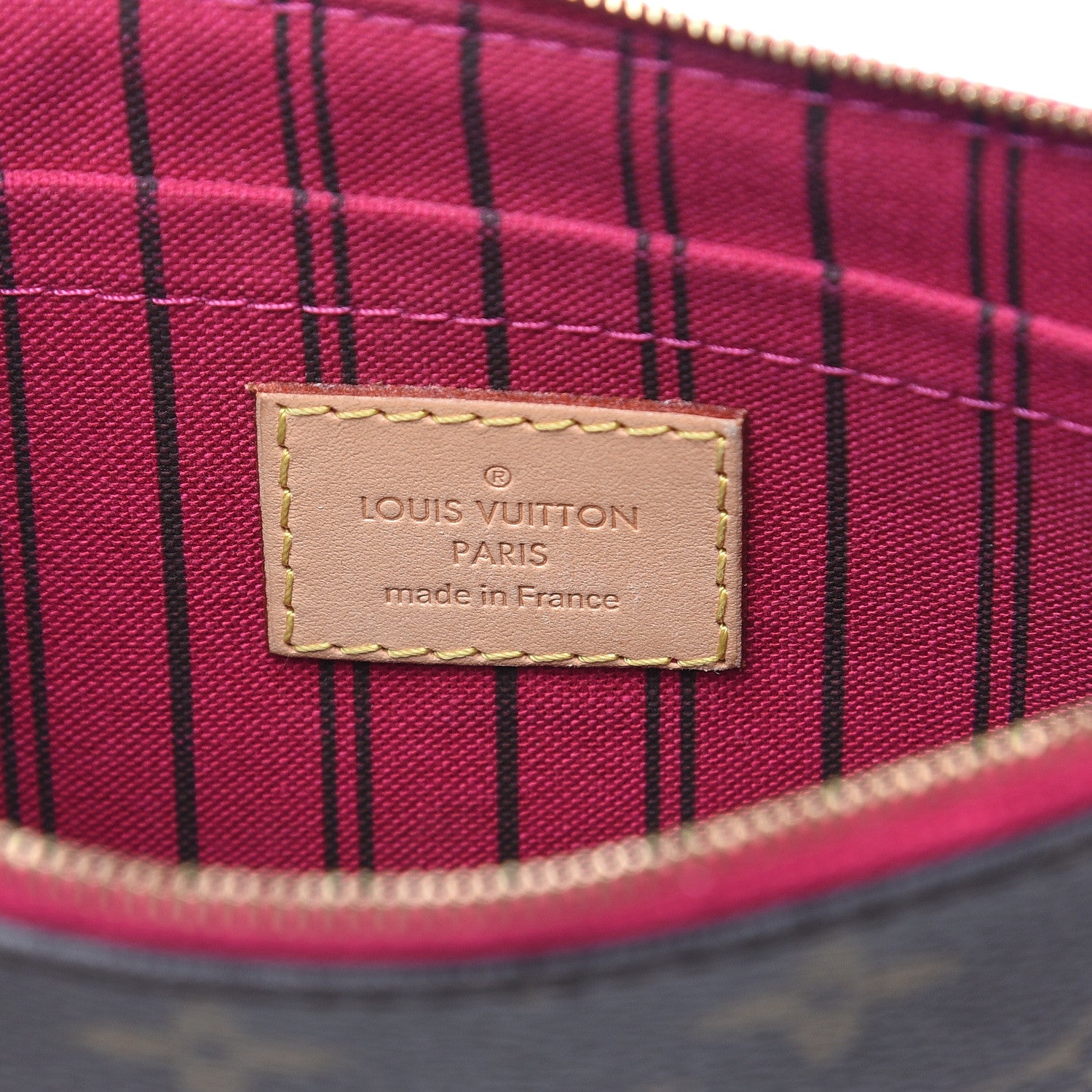 Louis Vuitton Monogram Neverfull MM GM Pochette Pivoine 6 of 10