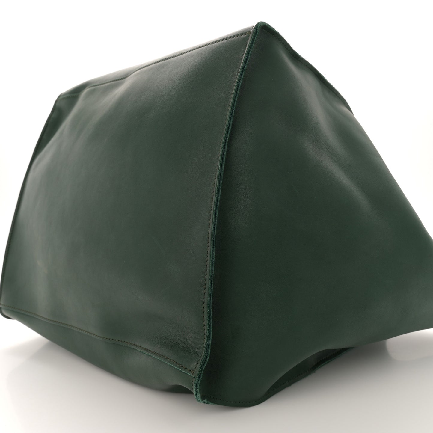 Smooth Calfskin Medium Big Bag Dark Green