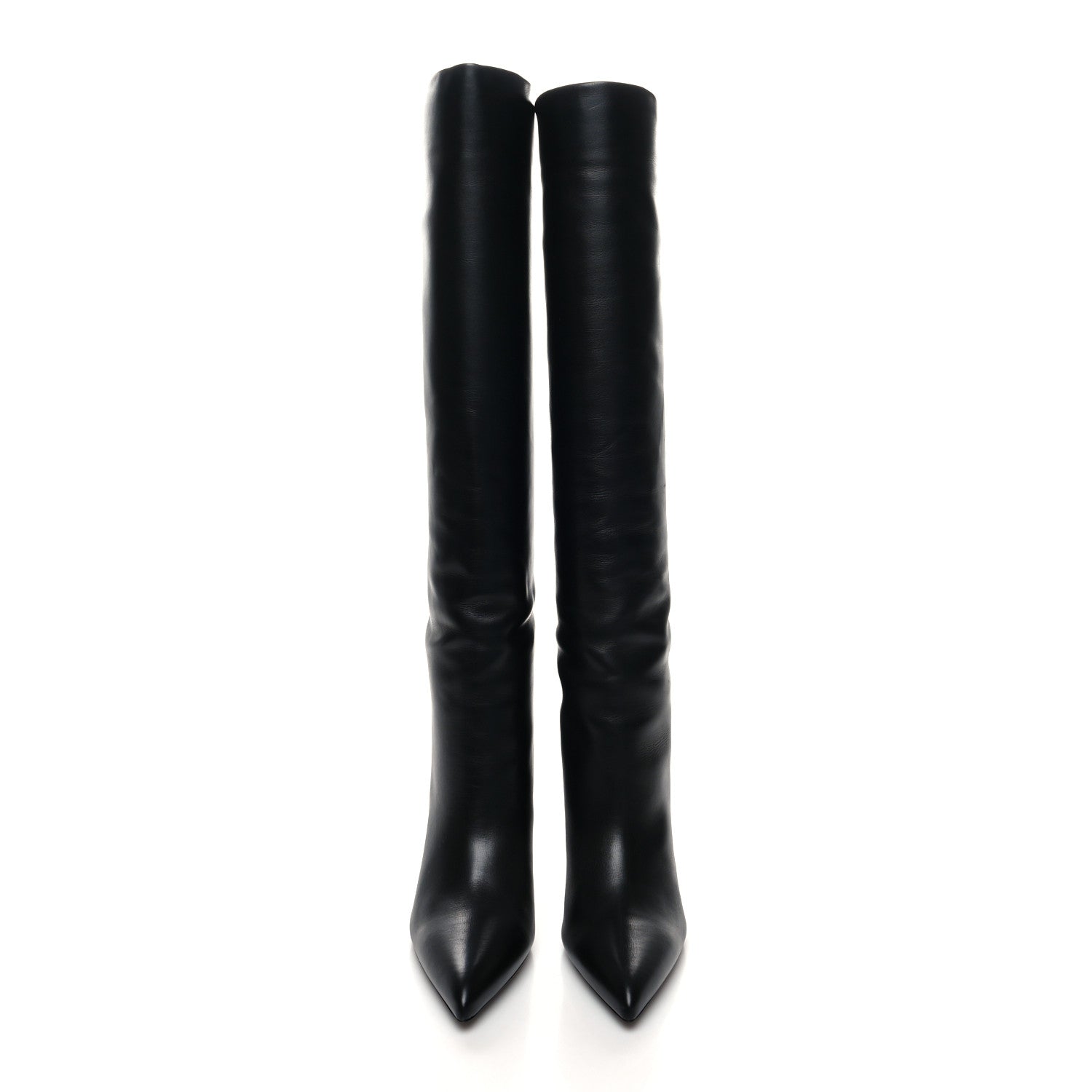Saint Laurent Smooth Calfskin 90 Kidd Knee High Boots 39 Black 2 of 9