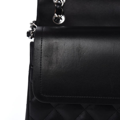 Chanel Lambskin Quilted Jumbo Double Flap Black 11 of 26