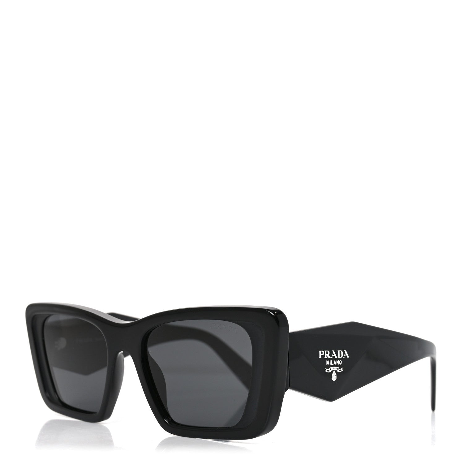 Prada Acetate Symbole Sunglasses SPR 08Y Black 1 of 7