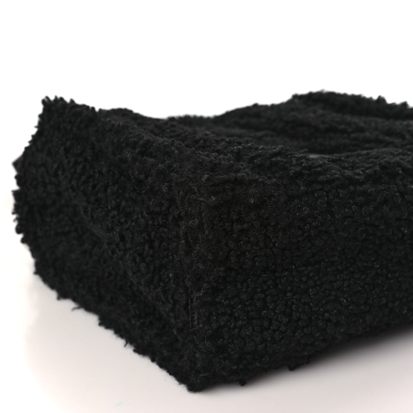 Polyester Cotton Mini The Teddy Traveler Tote Bag Black