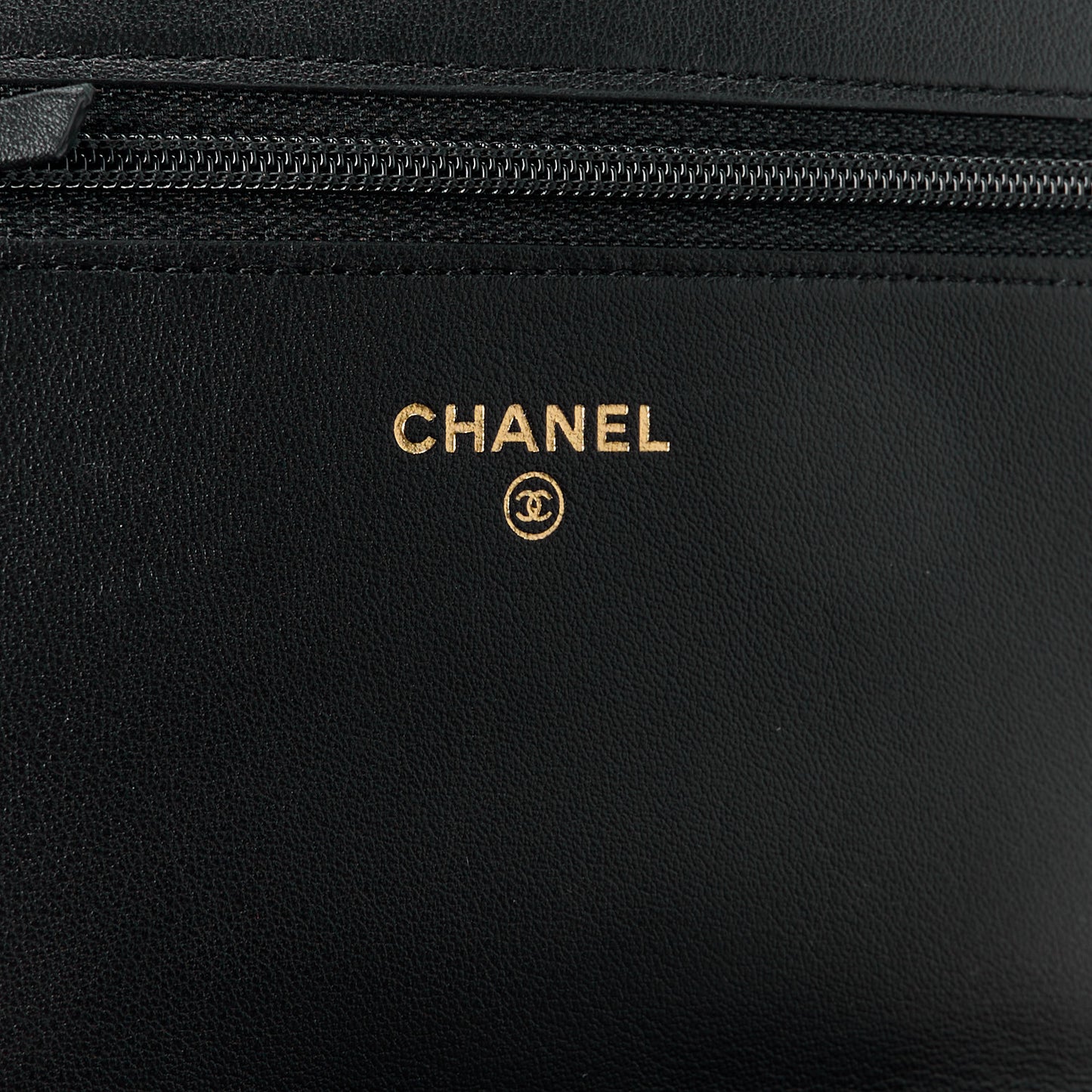 Caviar Quilted Boy Wallet On Chain WOC Black