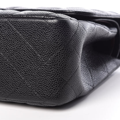 Chanel Caviar Quilted Jumbo Double Flap Black 9 of 12