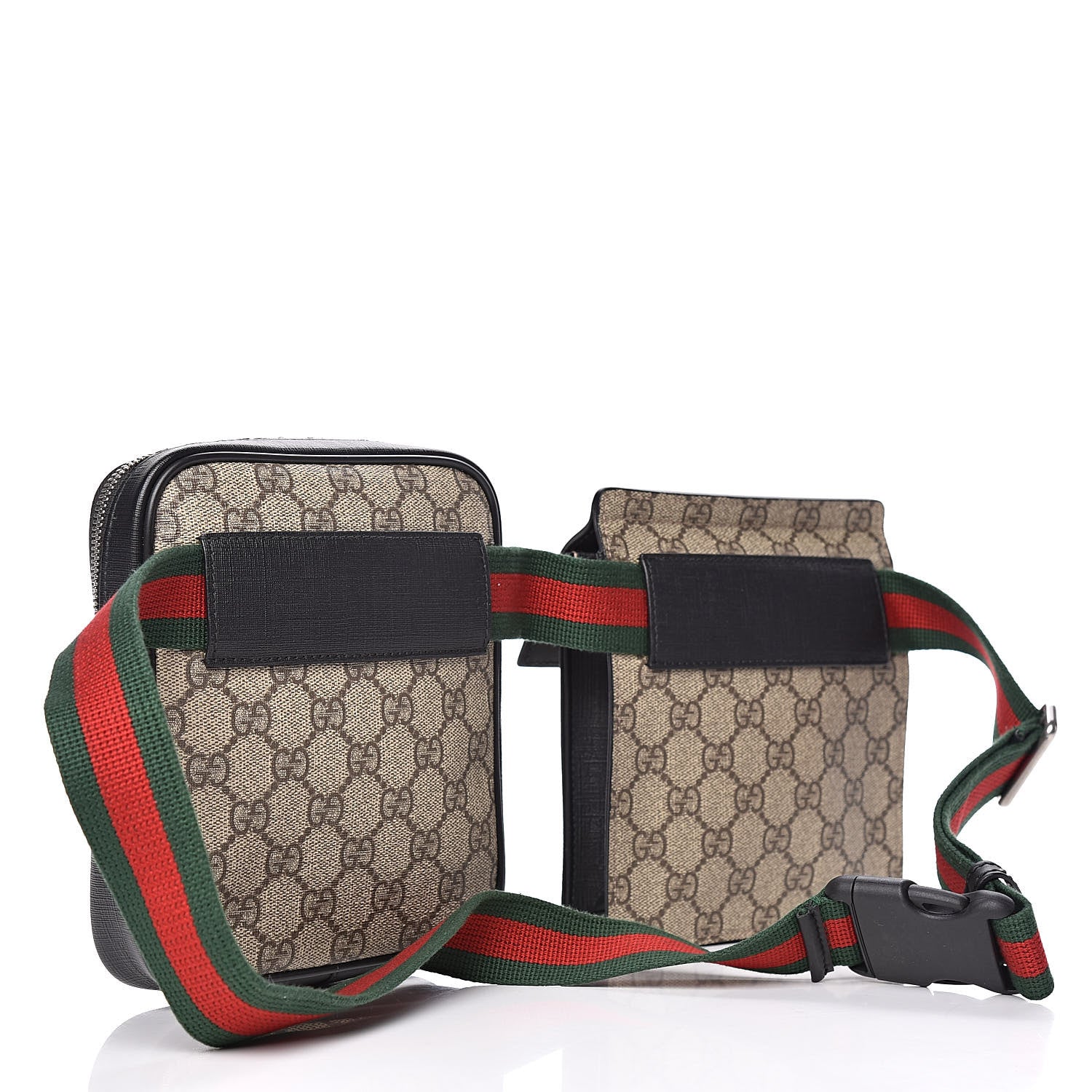 Gucci GG Supreme Monogram Web Belt Bag Black 3 of 13