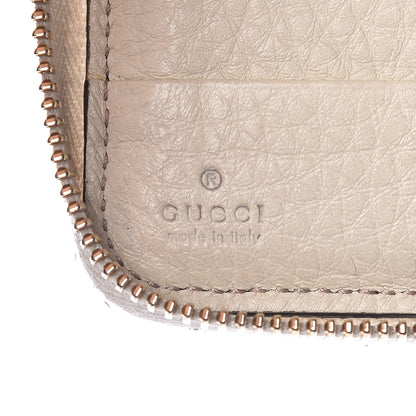 Gucci Pebbled Calfskin Medium Soho Zip Around Wallet Off White 6 of 9
