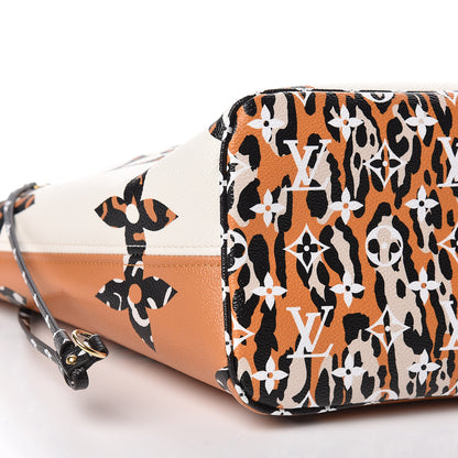 Louis Vuitton Monogram Giant Jungle Neverfull MM Ivory 8 of 10