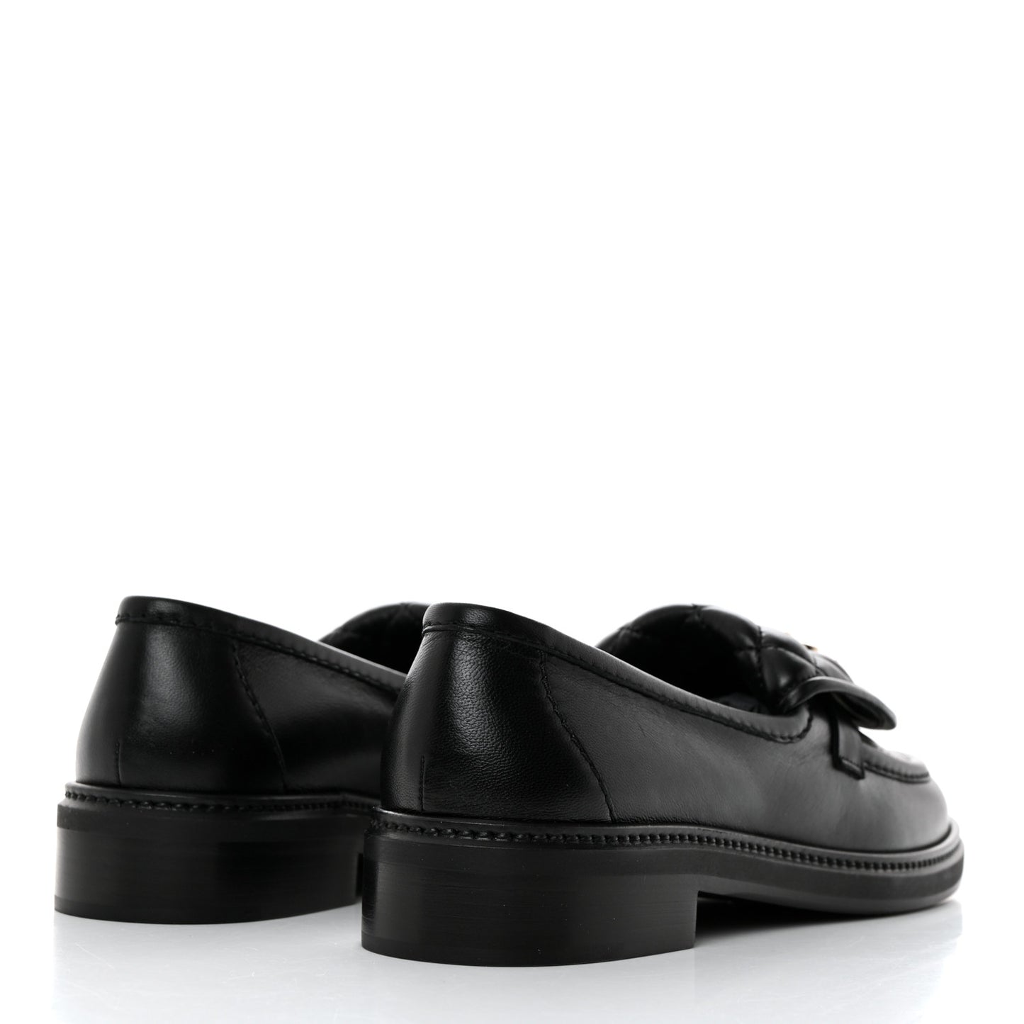 Lambskin Quilted CC Turnlock Loafers 38.5 Black