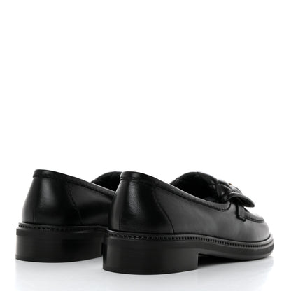 Chanel Lambskin Quilted CC Turnlock Loafers 38.5 Black 4 of 9