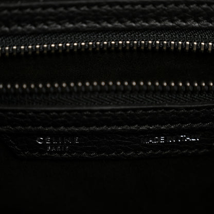 Celine Drummed Calfskin Mini Luggage Black 6 of 12