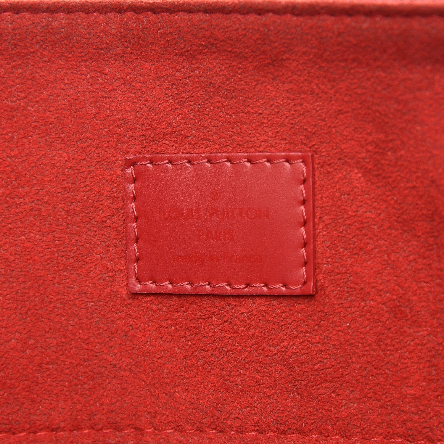 Louis Vuitton Damier Ebene Caissa Hobo Cherry 7 of 11