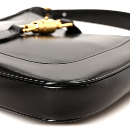 Gucci Boarded Dyana Lux Calfskin Small Jackie 1961 Hobo Black 11 of 11