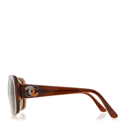 Chanel Acetate CC Enamel CC Sunglasses 5101 Brown 3 of 8
