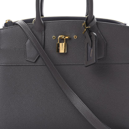 Louis Vuitton Taurillon City Steamer MM Gris 8 of 8