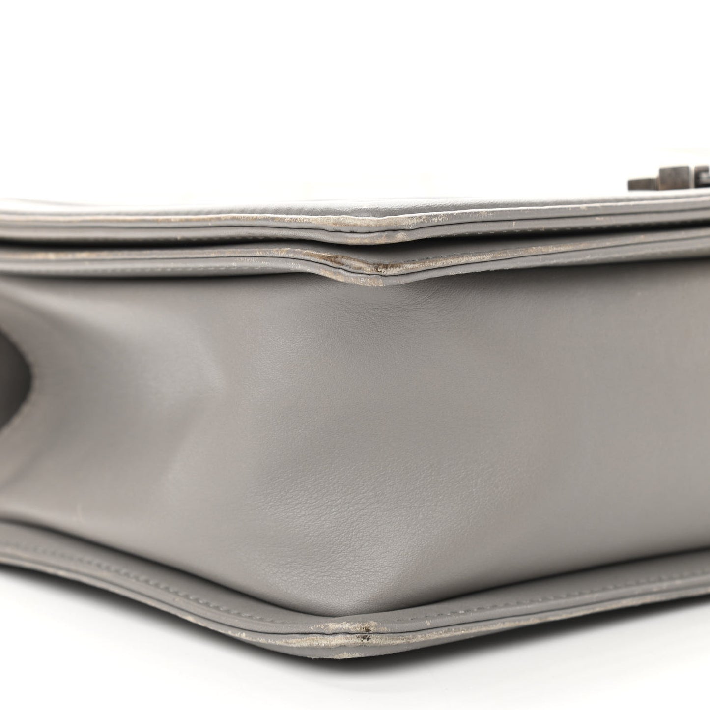Calfskin Ombre Quilted New Medium Boy Flap Grey Beige