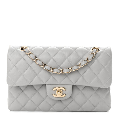 Chanel Caviar Quilted Small Double Flap Grey 1 of 11