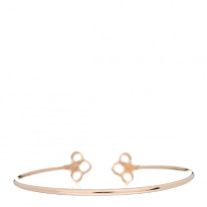 Tiffany 18K Rose Gold Diamond Fleur De Lis Wire Bracelet 3 of 5