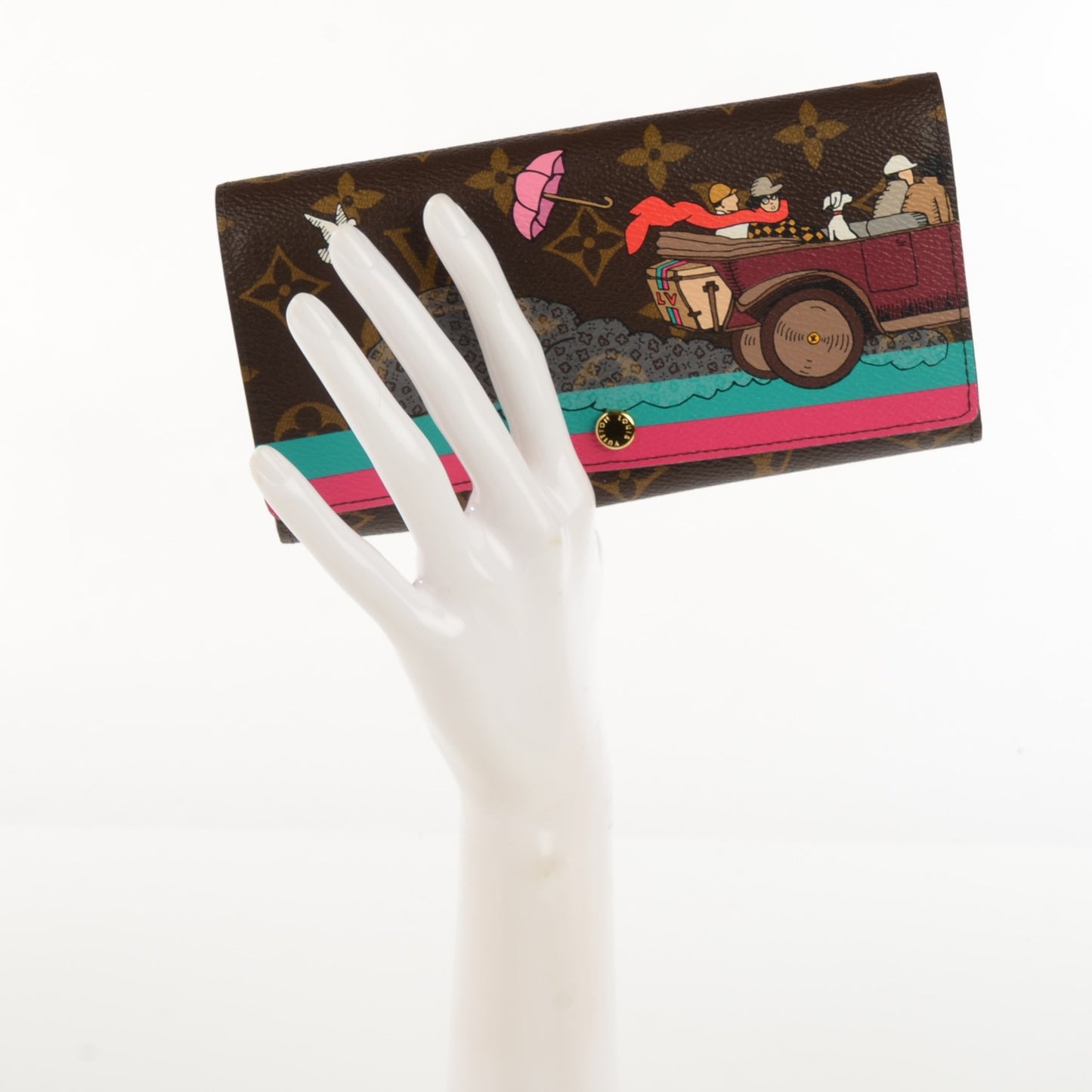 Monogram 2015 Christmas Animation Sarah Wallet Hibiscus